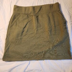 Pact Women's Olive Green Mini Skirt